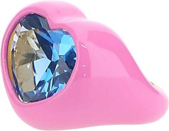 Dans Les Rues Lux Twee-Tone Zilveren Ring - Dames - Ringen - Roze - 51 MM - Accessoires