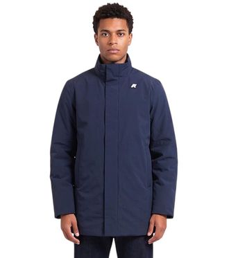 K-Way Blue Mock Collar Jacket