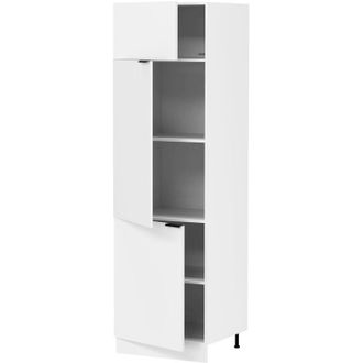 ebuy24 Gabinete De Cocina Vcm Dimensiones Aprox. Al. 207 X An. 60 X T. 57 Cm Gabinete Alto Muebles De Cocina - Fasola (blanco / Antracita)