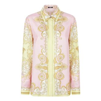 Versace Shirts, female, Multicolor, Size: XS Spring Barocco Shirt