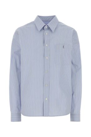 Saint Laurent Embroidered Poplin Shirt