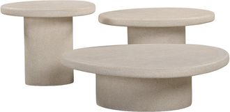 TOV Furniture Tov Furniture Jade Concrete Indoor/Outdoor Nesting Table Set