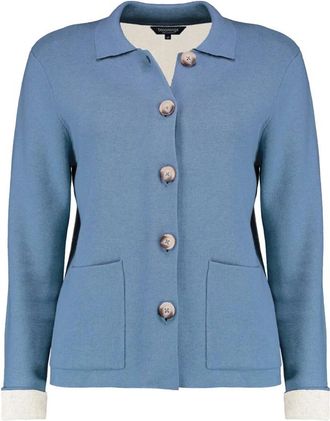 Bloomings Dames, Truien, Blauw, Maat: 3XL Katoen