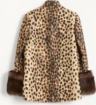 Valentino Caban In Panno Stampato Giaguaro Spots Donna ANIMALIER 36