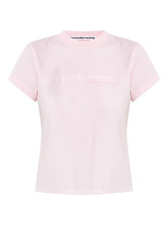 Alexander Wang Cotton Shrunken Logo T-Shirt