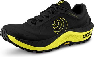 Topo Athletic Mens MTN Racer 3 Comfortable Lightweight 5MM Drop Trail Running Shoes, Athletic Shoes for Trail Running, Black/Lime, 9.5