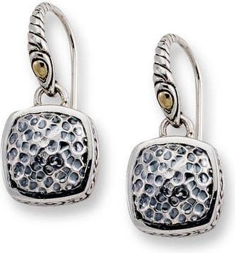 Samuel B. 18k Gold & Sterling Silver Two-Tone Drop Earring in Silver And Gold at Nordstrom Rack