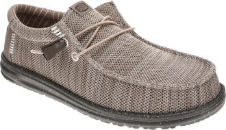 Hey Dude Wally Stretch Sox 41898-0PQ Mens M Gray Moc Toe Casual Shoes RHS8953