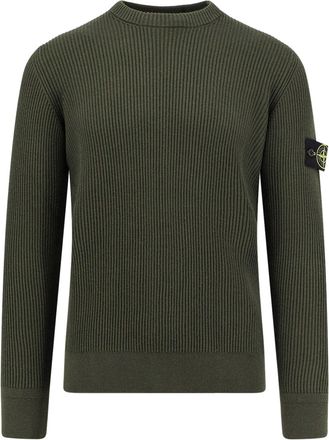 Stone Island Certified Virgin Wool Sweater-Uomo