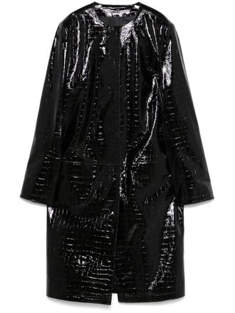 Toteme Lamb Leather Crocodile Texture Jacket
