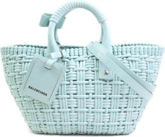 Balenciaga Pre-owned Vintage Tote Bag - Dames - Vintage Shopper - Blauw - ONE Size - Vintage