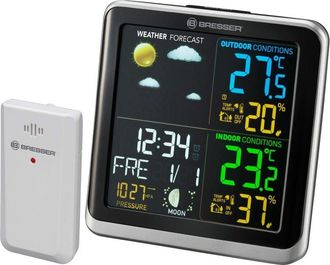 Bresser ClimaTemp TB 7007201 Stazione meteo wireless con sensore da esterno, stazione meteo con display a cristalli liquidi a cristalli liquidi LCD a