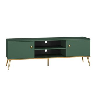 Petits Meubles Mueble tv 2 puertas 160 cm melamina verde