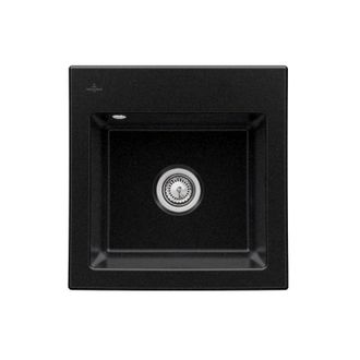 Villeroy & Boch Villeroy&boch - Villeroy Et Boch Subway 50 S Fregadero 52,5 X 51 Cm Sin Escurridor Cromita Ceramicplus Con Desag&uuml;e Autom&aacute;tico