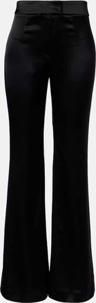 Galvan Julianne high-rise satin flared pants