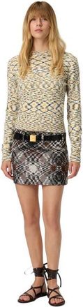 Missoni Crew Neck Sweater With Flame Pattern in Yellow at Nordstrom, Size 38 It