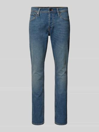 Jack & Jones Jack & Jones Slim Fit Jeans mit 5-Pocket-Design Modell GLENN in Blau, Größe 27/32