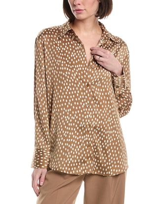 Kenneth Cole Oversized Button Front Shirt