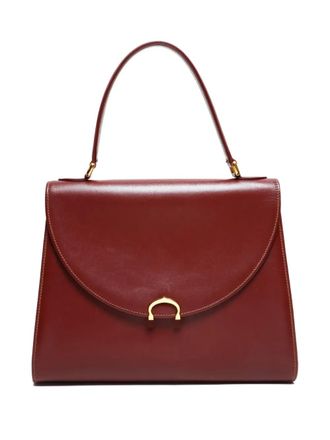 Cartier 1990s leather top-handle handbag - women - Leather - One Size - Red