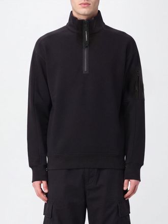 C.P. Company C. P. COMPANY High-Neck Sweatshirt in Cotton with Half-Zip Fastening