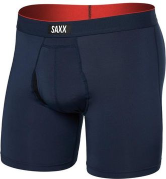 Saxx Multi-Sport Mesh Boxer Brief Fly Kunstfaserunterwäsche für Herren | blau