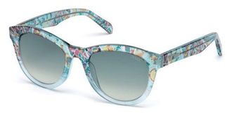 Pucci EP0053 92W Womens Sunglasses Blue Size 52