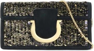 Ferragamo Tweedehands leren schoudertassen - Dames - Vintage Schoudertas - Zwart - ONE Size - Leer - Vintage