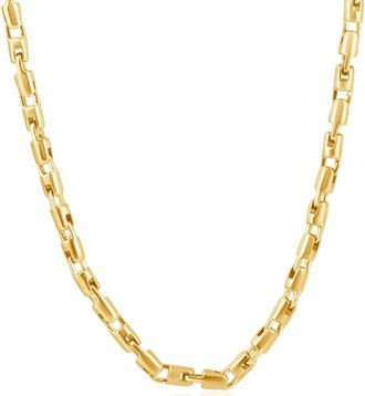 Pompeii3 Mens 14k Gold (95gram) or Platinum (157gram) 5.5mm Link Byzantine Chain Necklace 22