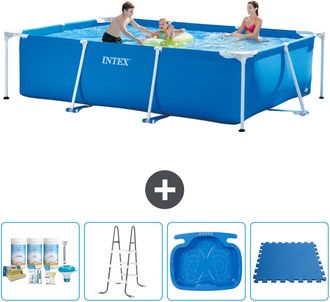 Intex Piscina Con Estructura Rectangular - 300x200x75 Cm - 7-piezas S30186