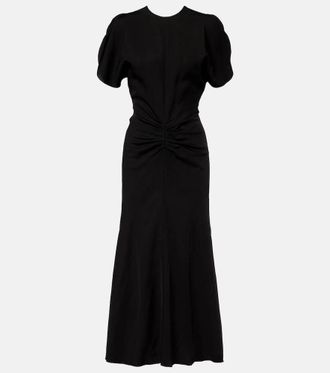 Victoria Beckham Ruched midi dress