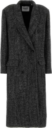 Isabel Marant Pilda Jas - Dames - Mantel - Grijs - XS - Wol - Jassen