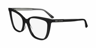 Calvin Klein Womens Rectangle Eyeglasses Frame In Black