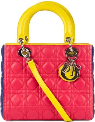 Dior Borsa tote Lady Dior - Giallo