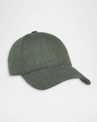 Varsity Men & apos;s Linen Moisture-Wicking Baseball Cap