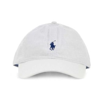 Polo Ralph Lauren Caps, male, White, Size: ONE SIZE Linen Ball Cap