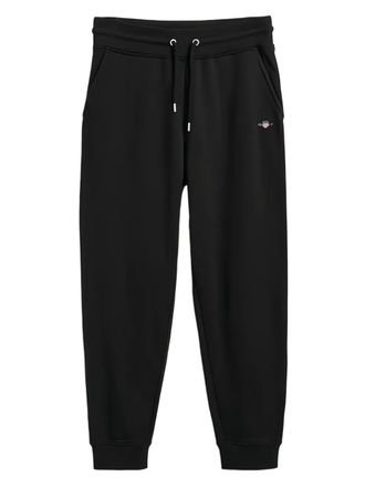 GANT side-pockets track pants - men - Cotton/Recycled Polyester - S - Black
