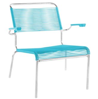 Schubiger M&ouml;bel Spaghetti-Lounger S&auml;ntis mit Armlehnen