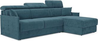 Divani.Store Sof&aacute; esquinero convertible impermeable 232 cm izquierdo verde