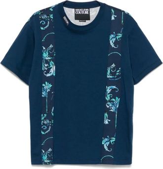 Versace Jeans Couture Tops, Heren, Blauw, 3Xl, T-shirts en Polos