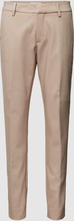 Mos Mosh Stoffhose in unifarbenem Design Modell Abbey Night in Taupe, Gr&ouml;&szlig;e 38