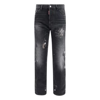 Dsquared2 Teddy Jeans - Heren - Jeans - Zwart - Maat: 3XL Katoen