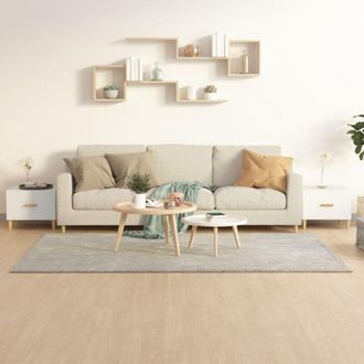 vidaXL vidaXL Tavolini da Salotto 2 pz Bianchi 50x50x40 cm Legno Multistrato