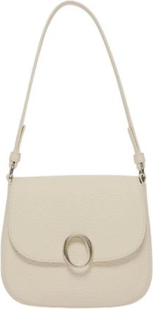 Orciani Kate Mini Soft Schoudertas - Dames - Schoudertassen - Wit - ONE Size - Leer - Tassen