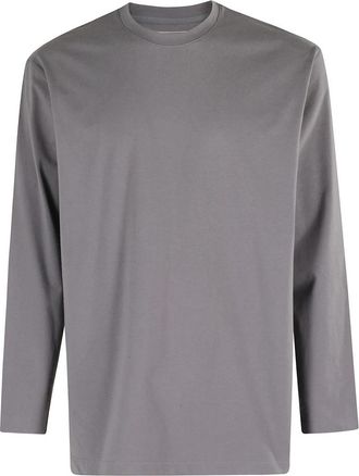 Yohji Yamamoto Lange Mouw Grafisch T-shirt Grijs - Heren - Longsleeves - Grijs - S - Katoen - Tops