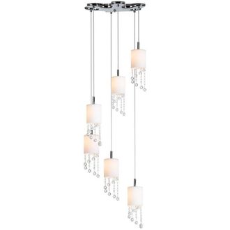 Netlighting Tango Cluster Pendant Ceiling Light Chrome in Grey