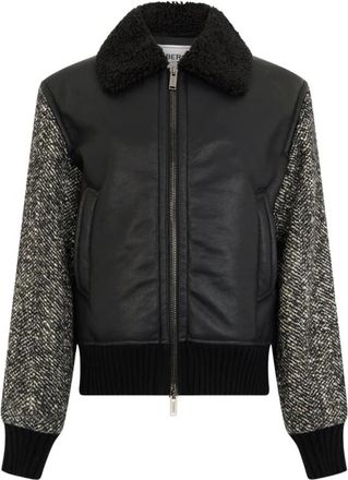 Iceberg Chaqueta en eco montone con detalle de logo - Jackets - Mujer - Negro - 2XS