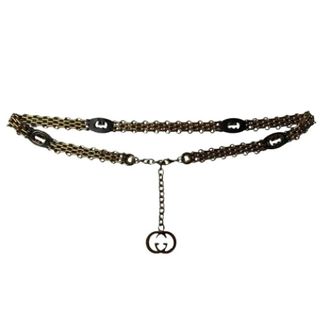 Gucci Pre-owned Chain belt - female - Gucci Vintage - Vintage Belts - Yellow - ONE SIZE - Pre-owned