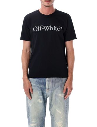 Off-white Short Sleeve Tee with Bold Logo Detailing