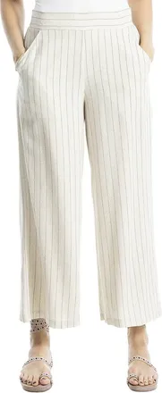 Max Studio Wide Leg Linen-Blend Pant