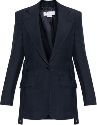 Stella McCartney Blazer de solapa abierta - Jackets - Mujer - Azul - XS